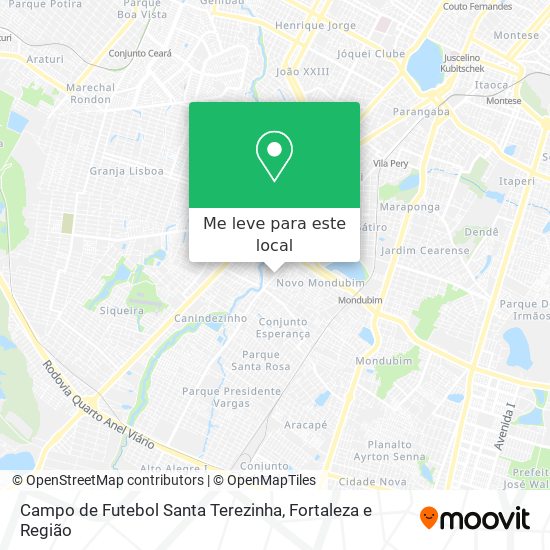 Campo de Futebol Santa Terezinha mapa