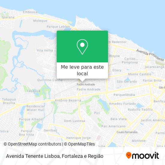 Avenida Tenente Lisboa mapa