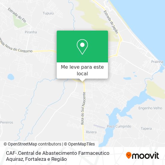 CAF-.Central de Abastecimento Farmaceutico Aquiraz mapa