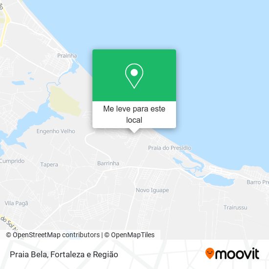 Praia Bela mapa