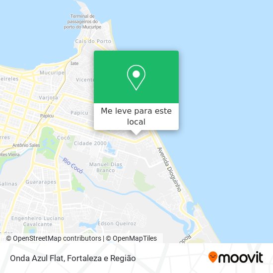 Onda Azul Flat mapa