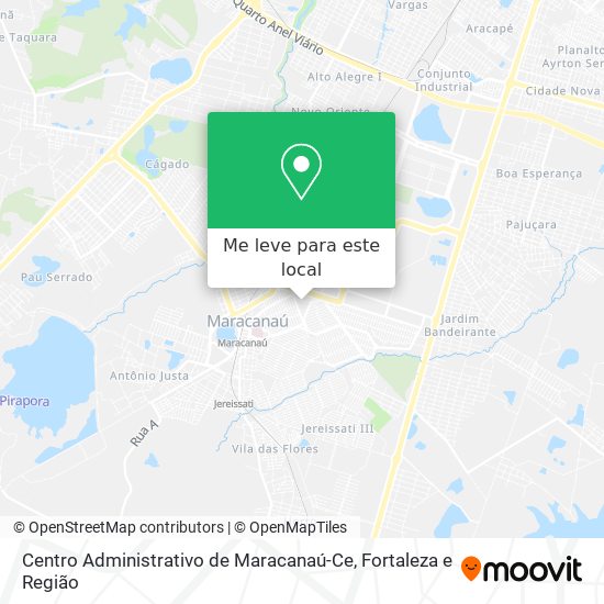 Centro Administrativo de Maracanaú-Ce mapa