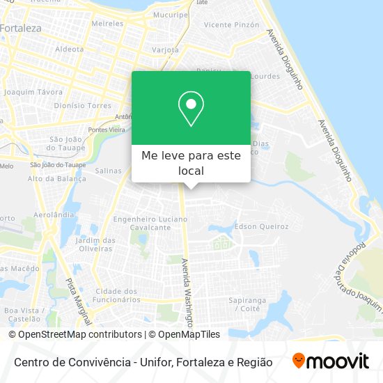 Centro de Convivência - Unifor mapa