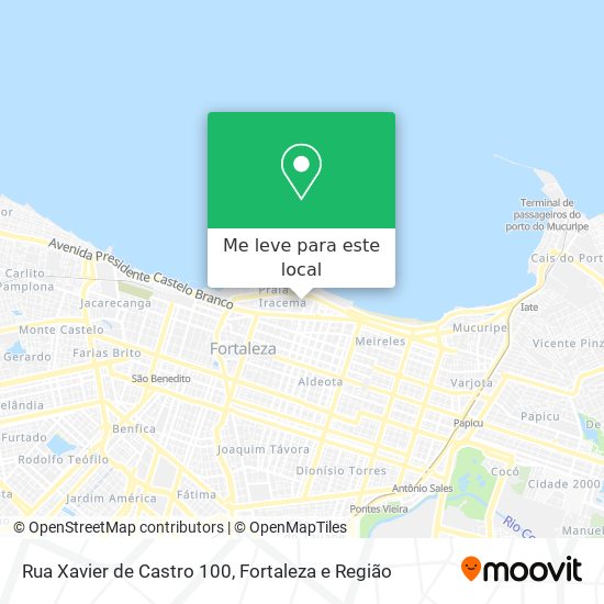 Rua Xavier de Castro 100 mapa