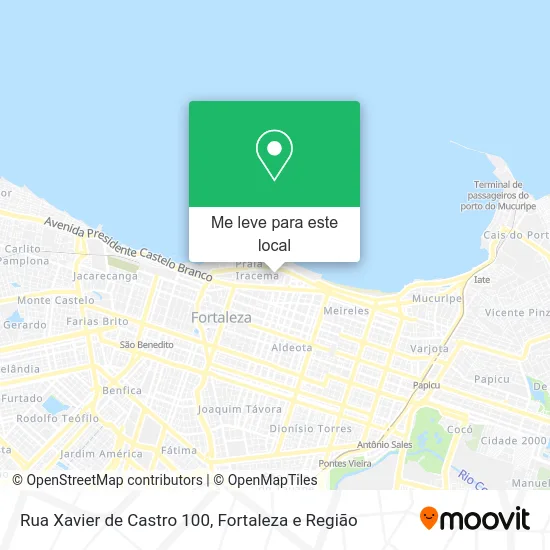Rua Xavier de Castro 100 mapa