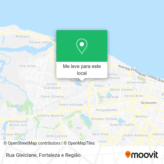 Rua Gleiciane mapa