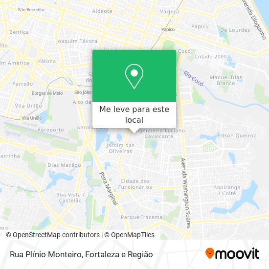 Rua Plínio Monteiro mapa