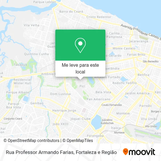 Rua Professor Armando Farias mapa