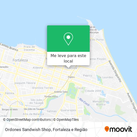 Ordones Sandwish Shop mapa
