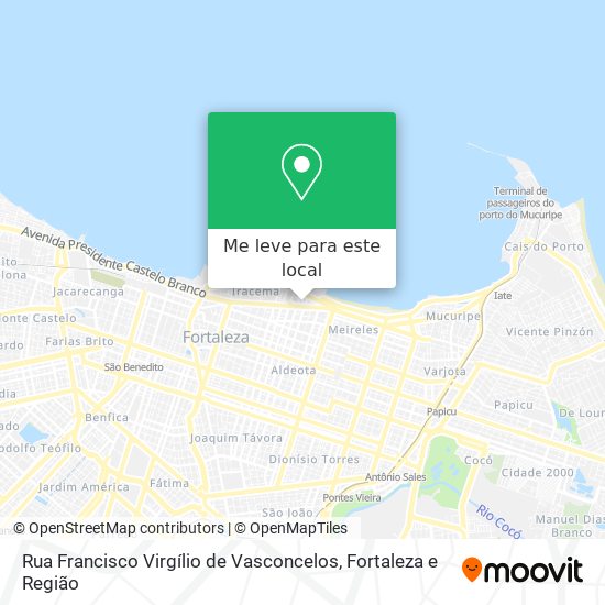 Rua Francisco Virgílio de Vasconcelos mapa