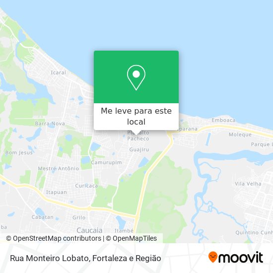 Rua Monteiro Lobato mapa