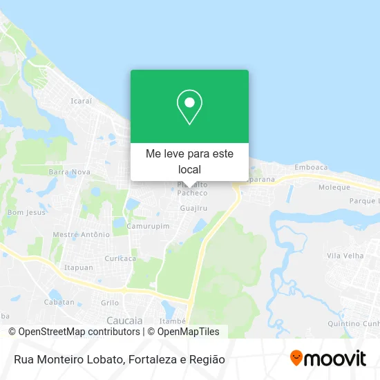 Rua Monteiro Lobato mapa