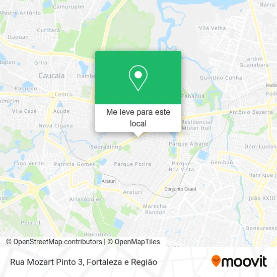 Rua Mozart Pinto 3 mapa