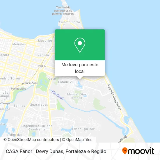 CASA Fanor | Devry Dunas mapa