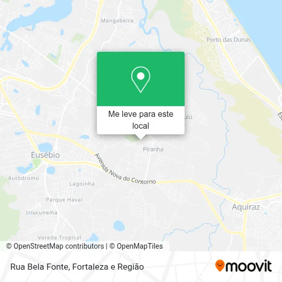 Rua Bela Fonte mapa