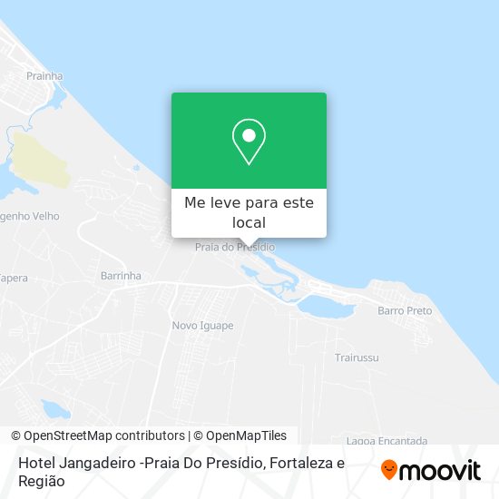 Hotel Jangadeiro -Praia Do Presídio mapa