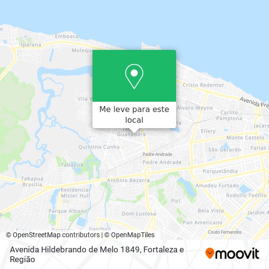 Avenida Hildebrando de Melo 1849 mapa