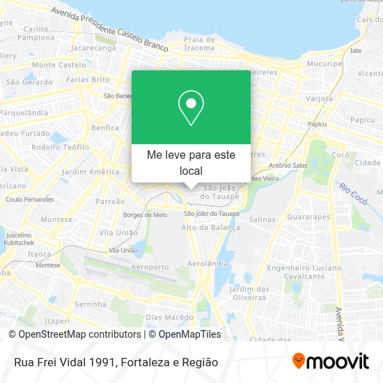 Rua Frei Vidal 1991 mapa