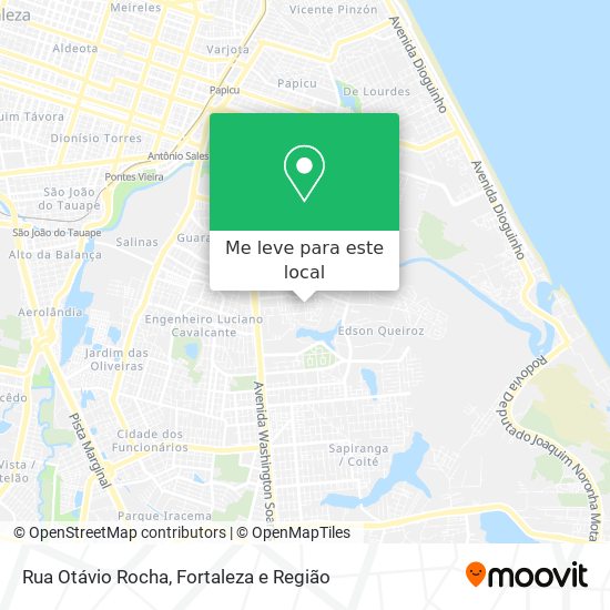 Rua Otávio Rocha mapa