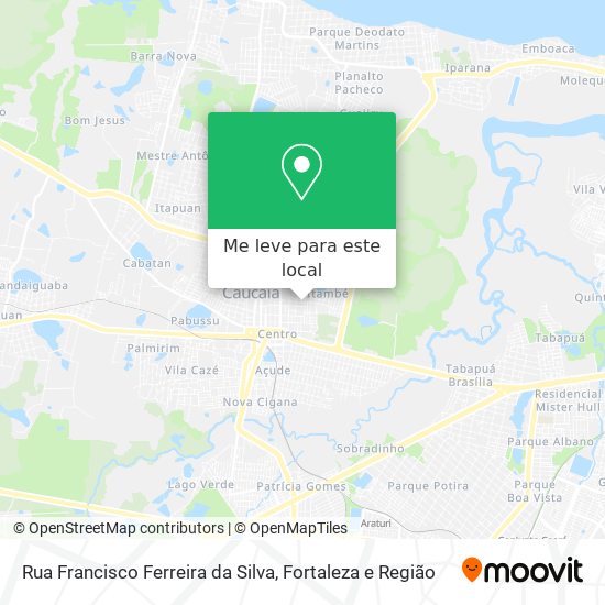 Rua Francisco Ferreira da Silva mapa