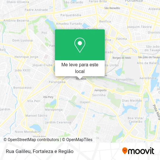 Rua Galileu mapa