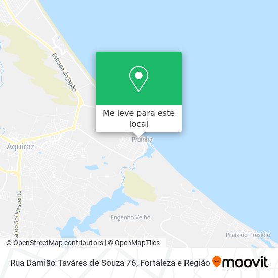 Rua Damião Taváres de Souza 76 mapa