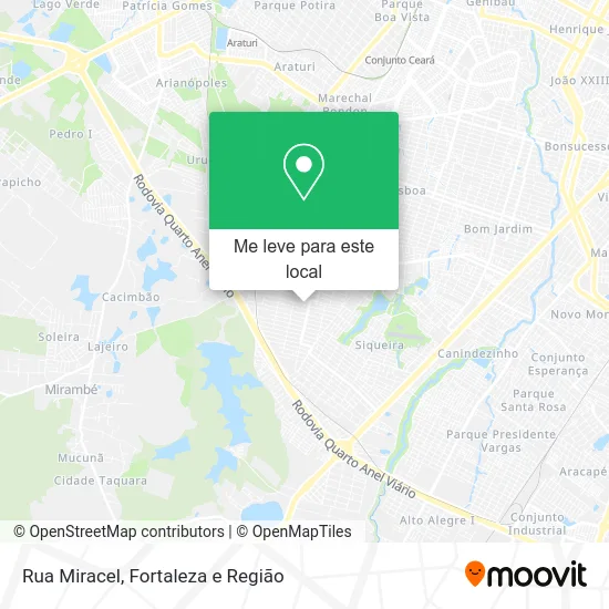 Rua Miracel mapa