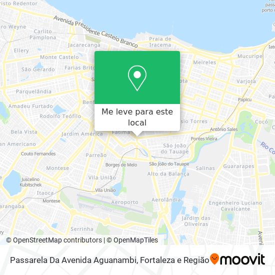 Passarela Da Avenida Aguanambi mapa