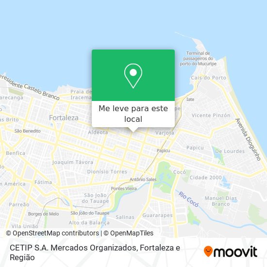 CETIP S.A. Mercados Organizados mapa