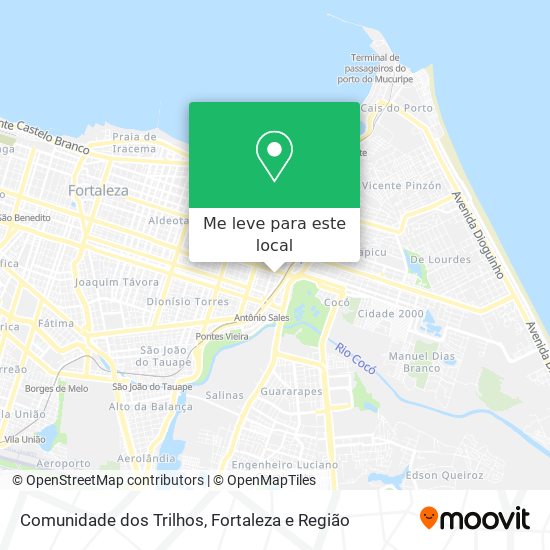 Comunidade dos Trilhos mapa