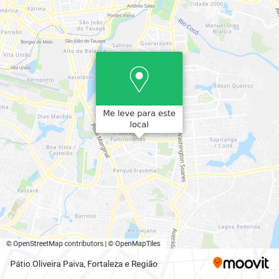 Pátio Oliveira Paiva mapa
