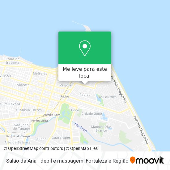 Salão da Ana - depil e massagem mapa