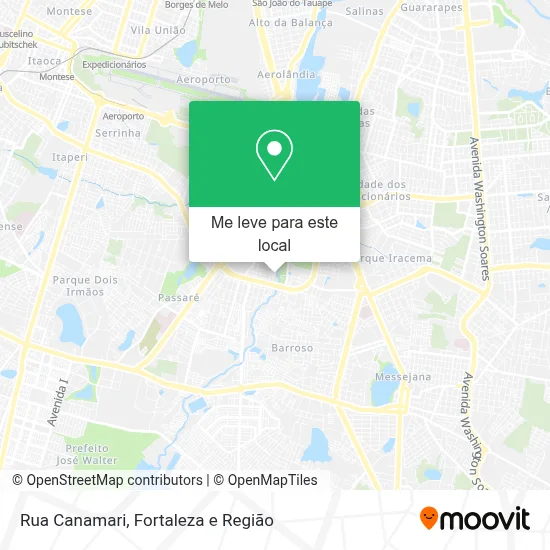 Rua Canamari mapa