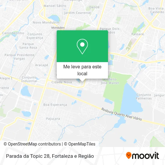 Parada da Topic 28 mapa