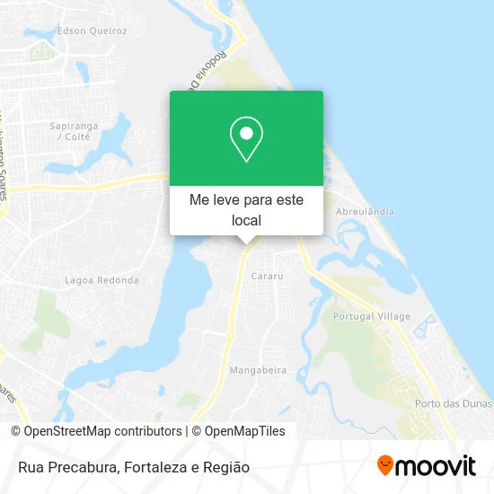 Rua Precabura mapa