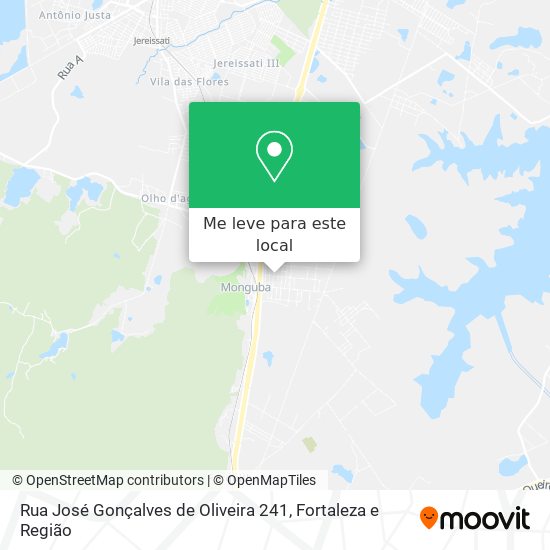 Rua José Gonçalves de Oliveira 241 mapa