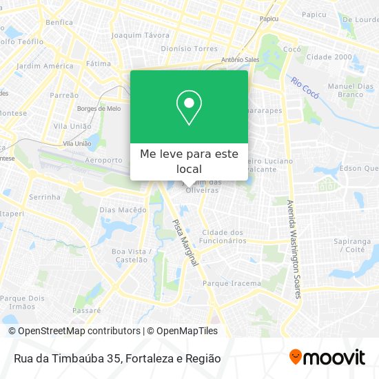 Rua da Timbaúba 35 mapa