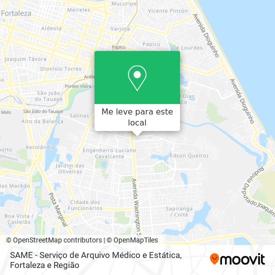 SAME - Serviço de Arquivo Médico e Estática mapa