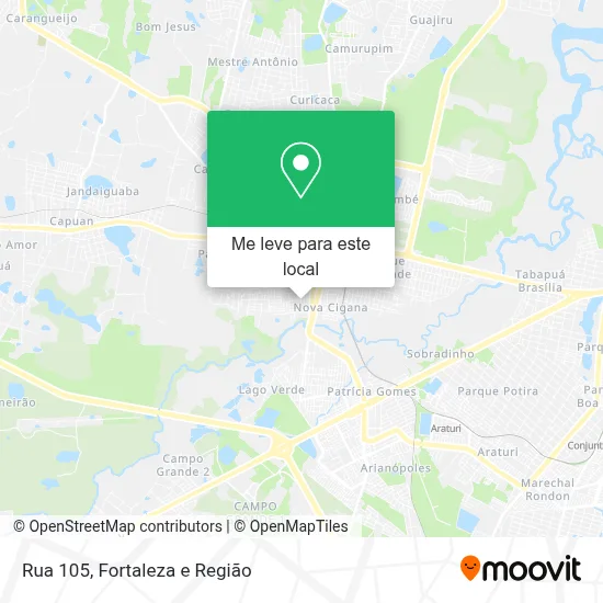 Rua 105 mapa