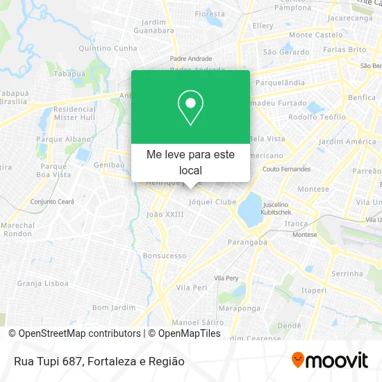 Rua Tupi 687 mapa
