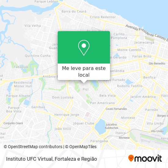 Instituto UFC Virtual mapa