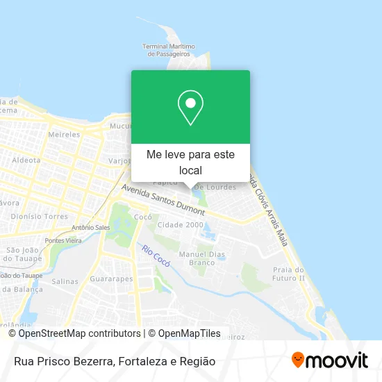 Rua Prisco Bezerra mapa