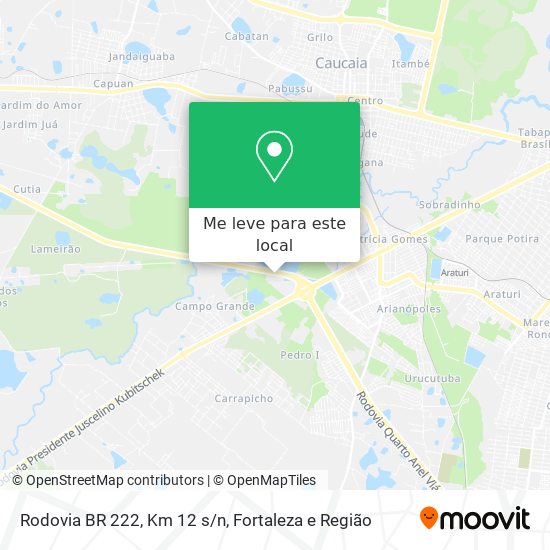 Rodovia BR 222, Km 12 s/n mapa