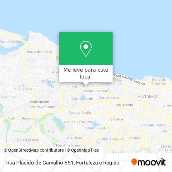 Rua Plácido de Carvalho 551 mapa