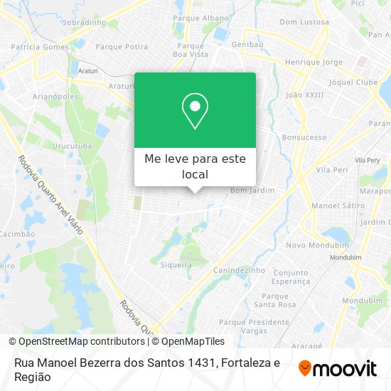 Rua Manoel Bezerra dos Santos 1431 mapa