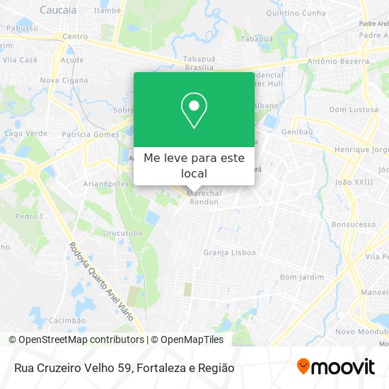 Rua Cruzeiro Velho 59 mapa