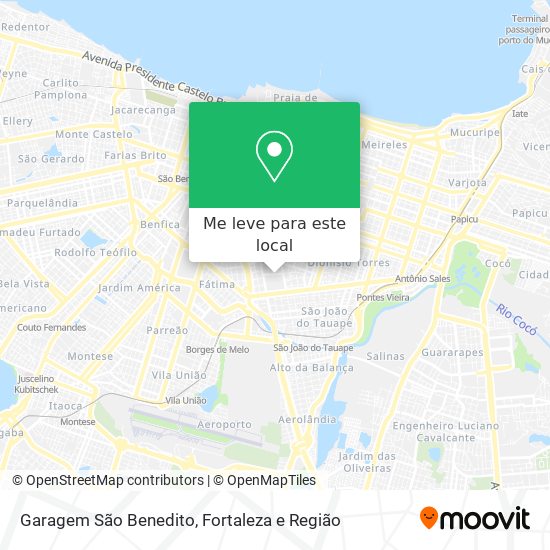 Garagem São Benedito mapa