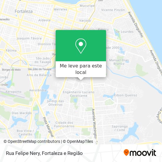 Rua Felipe Nery mapa