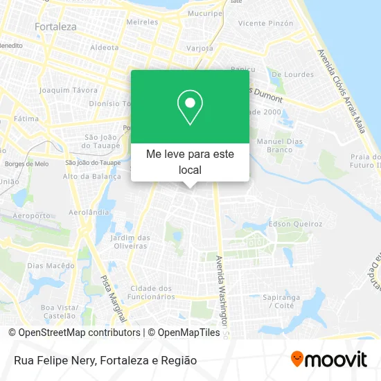 Rua Felipe Nery mapa
