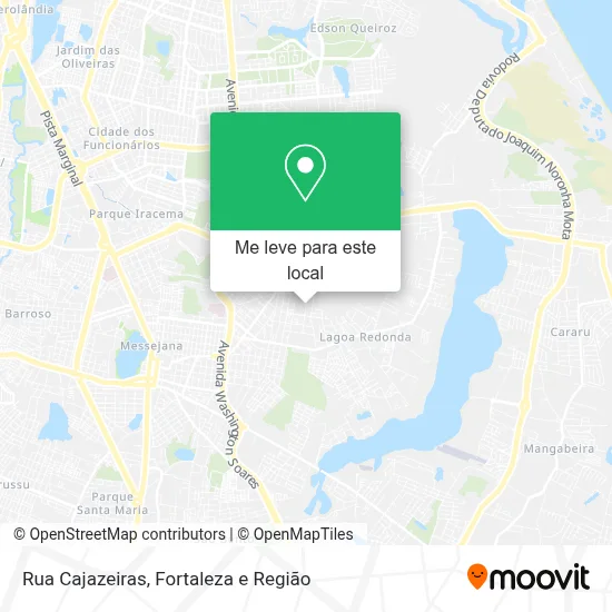 Rua Cajazeiras mapa